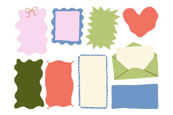 Abstract Frame Label Decorative Element: A Versatile Graphic Design Asset for Bloggers and Publishers