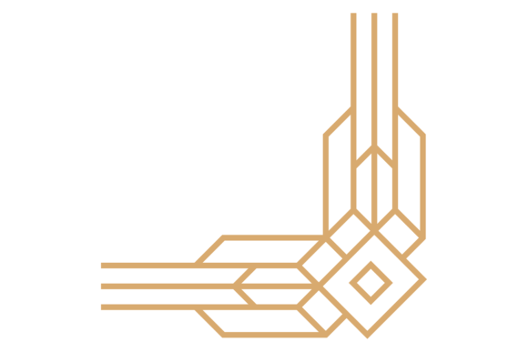 Art Deco Ornamental Corner: A Premium Graphic for Editorial and Web Design