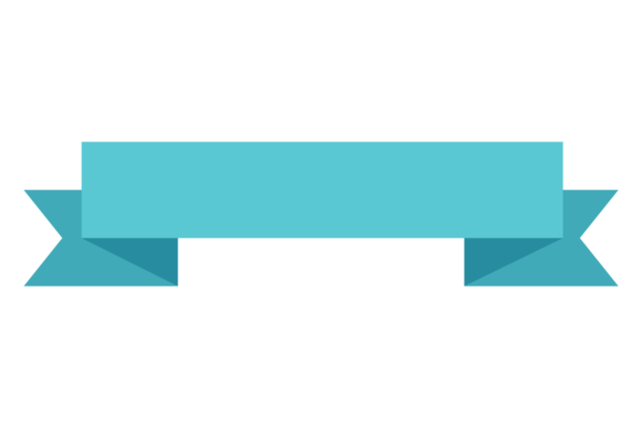 Blue Banner Flag: A Versatile Graphic for Editorial and Web Design
