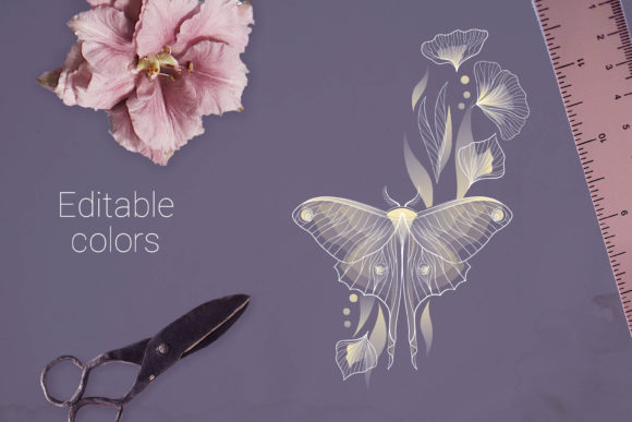 Butterfly Decorative Elements: A Versatile Graphic Design Asset for Elegant Marketing