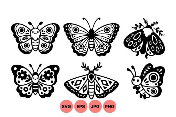 Cute Decorative Butterfly Clipart for Crafting and Graphics