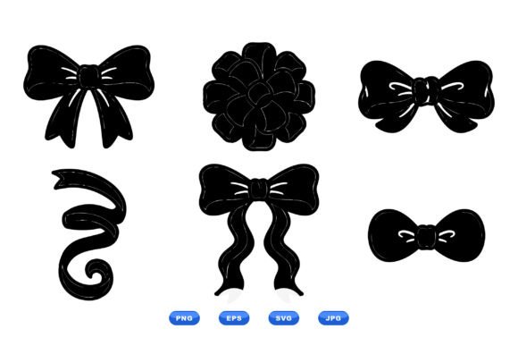 Decorative Bow Clipart Collection: A Versatile Graphic Design Asset for Creative Projects