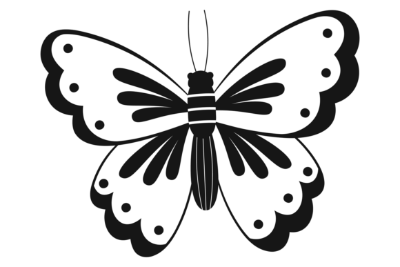 Decorative Butterfly Drawing for Small Business Branding and Packaging