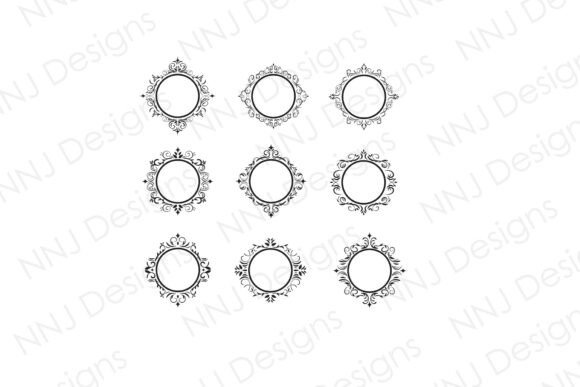 Decorative Circle Frame SVG: A Stylish Graphic for Bloggers and Publishers