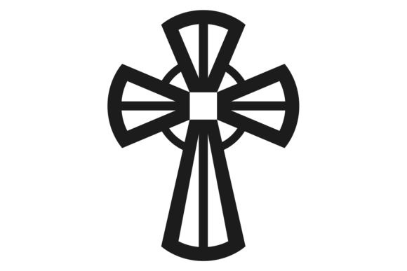 Decorative Cross Icon for Crafting: A Versatile Graphic Design Asset