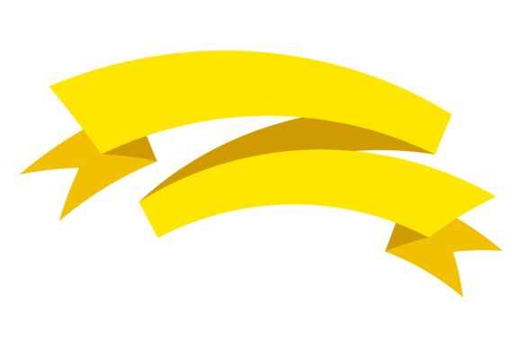 Decorative Folded Ribbon Flag Banner: A Versatile Graphic for Etsy and Print-on-Demand