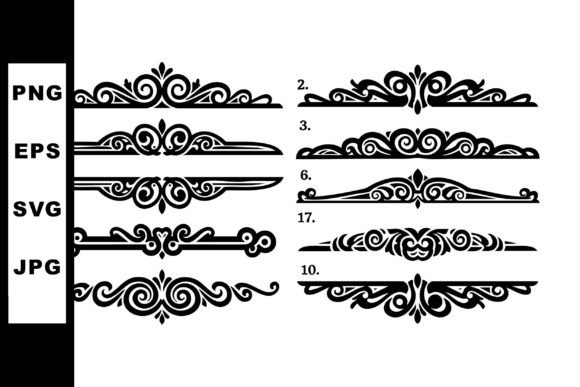 Decorative Ornamental Border Design for Graphics and Illustrations