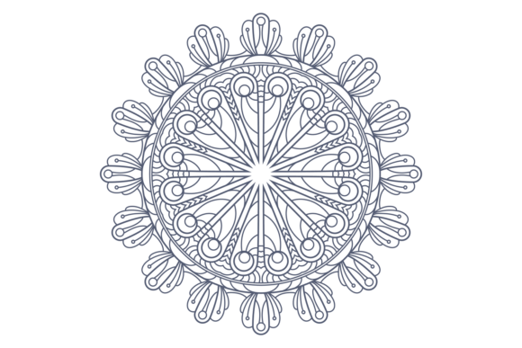Decorative Radial Pattern: A Versatile Graphic for Handmade Creations