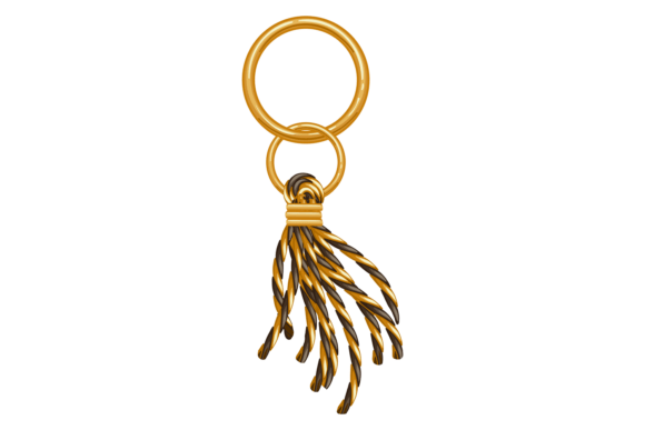 Decorative Tassel Brush. Handbag Trinket – A Versatile Graphic for Creative Projects
