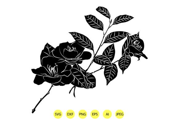 Decorative Vector Flower Silhouettes: A Must-Have Graphic Design Asset
