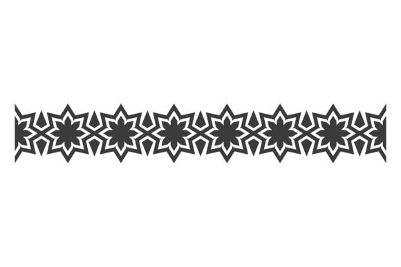 Eastern Ornament Border: A Versatile Graphic Design Asset for Content Creators