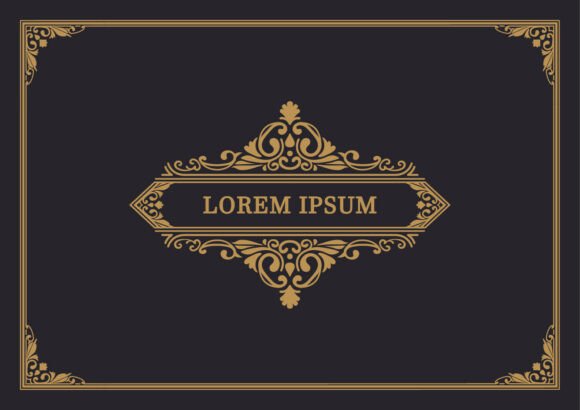 Elegant Retro Decorative Badge for Website and Editorial Graphics