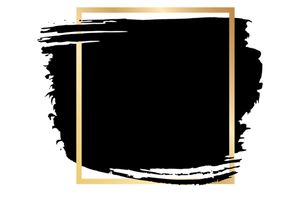 Golden Grunge Frame: A Graphic Design Asset for Creative Illustrations