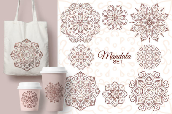 Mandala Set: Round Decorative Ornaments for Creative Marketing Graphics