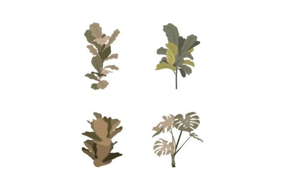 Plant Decorative: A Versatile Graphic Design Asset for Local Business Branding