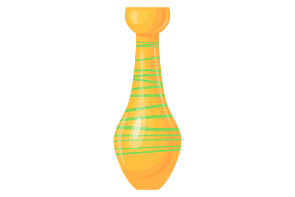 Tall Flower Vase Icon for Embroidery Projects